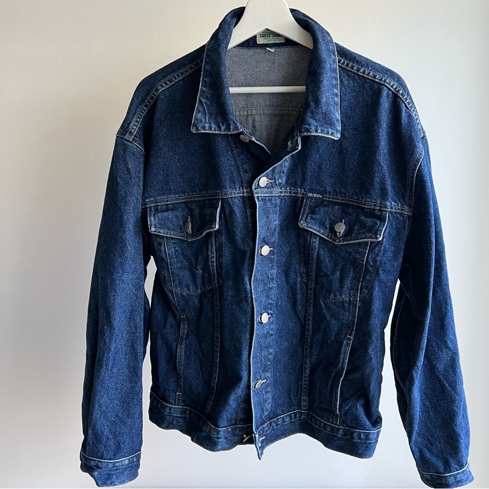 Guess Vintage MADE IN USA Denim Jacket (Size XL)